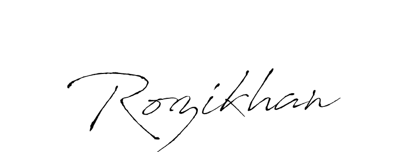 You should practise on your own different ways (Antro_Vectra) to write your name (Rozikhan) in signature. don't let someone else do it for you. Rozikhan signature style 6 images and pictures png