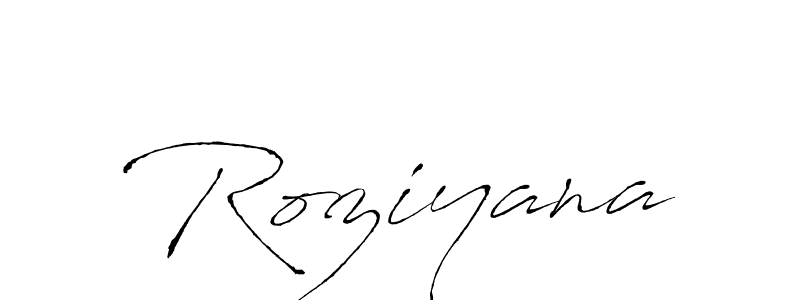 Also we have Roziyana name is the best signature style. Create professional handwritten signature collection using Antro_Vectra autograph style. Roziyana signature style 6 images and pictures png