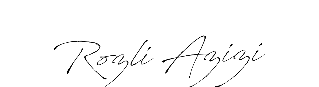 Best and Professional Signature Style for Rozli Azizi. Antro_Vectra Best Signature Style Collection. Rozli Azizi signature style 6 images and pictures png