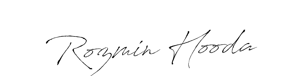 Also You can easily find your signature by using the search form. We will create Rozmin Hooda name handwritten signature images for you free of cost using Antro_Vectra sign style. Rozmin Hooda signature style 6 images and pictures png