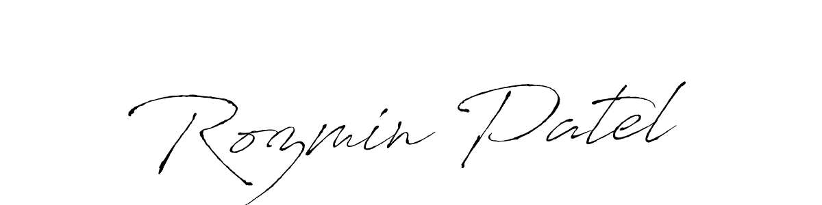 You can use this online signature creator to create a handwritten signature for the name Rozmin Patel. This is the best online autograph maker. Rozmin Patel signature style 6 images and pictures png