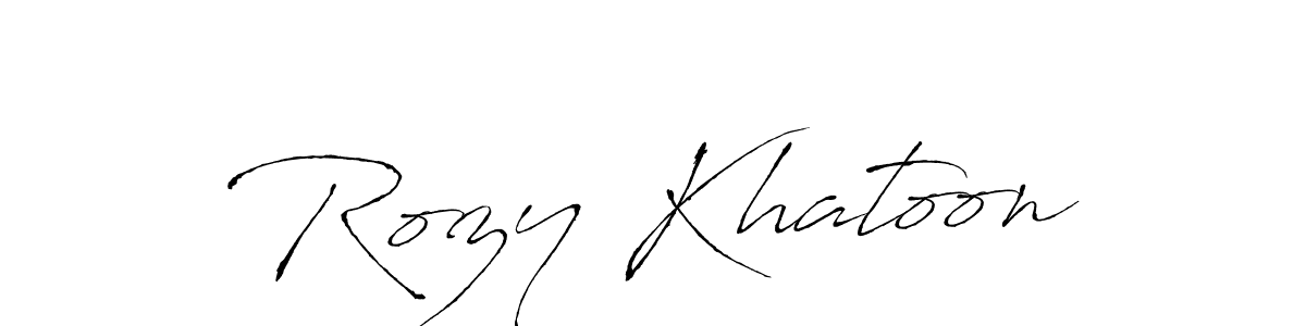 Also we have Rozy Khatoon name is the best signature style. Create professional handwritten signature collection using Antro_Vectra autograph style. Rozy Khatoon signature style 6 images and pictures png