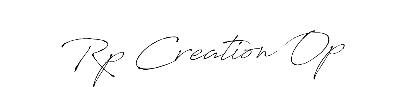 Use a signature maker to create a handwritten signature online. With this signature software, you can design (Antro_Vectra) your own signature for name Rp Creation Op. Rp Creation Op signature style 6 images and pictures png