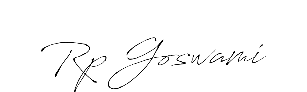 Create a beautiful signature design for name Rp Goswami. With this signature (Antro_Vectra) fonts, you can make a handwritten signature for free. Rp Goswami signature style 6 images and pictures png