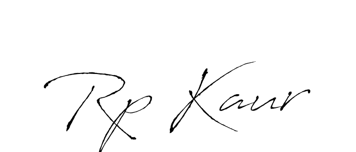 Create a beautiful signature design for name Rp Kaur. With this signature (Antro_Vectra) fonts, you can make a handwritten signature for free. Rp Kaur signature style 6 images and pictures png