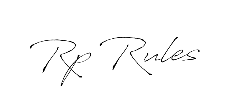 Make a beautiful signature design for name Rp Rules. With this signature (Antro_Vectra) style, you can create a handwritten signature for free. Rp Rules signature style 6 images and pictures png