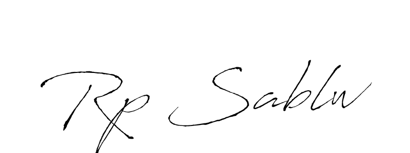 Once you've used our free online signature maker to create your best signature Antro_Vectra style, it's time to enjoy all of the benefits that Rp Sablw name signing documents. Rp Sablw signature style 6 images and pictures png