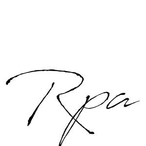 Make a beautiful signature design for name Rpa. With this signature (Antro_Vectra) style, you can create a handwritten signature for free. Rpa signature style 6 images and pictures png