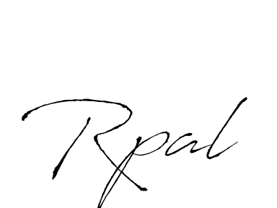 How to make Rpal signature? Antro_Vectra is a professional autograph style. Create handwritten signature for Rpal name. Rpal signature style 6 images and pictures png