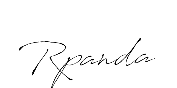 How to make Rpanda signature? Antro_Vectra is a professional autograph style. Create handwritten signature for Rpanda name. Rpanda signature style 6 images and pictures png