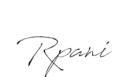 if you are searching for the best signature style for your name Rpani. so please give up your signature search. here we have designed multiple signature styles  using Antro_Vectra. Rpani signature style 6 images and pictures png
