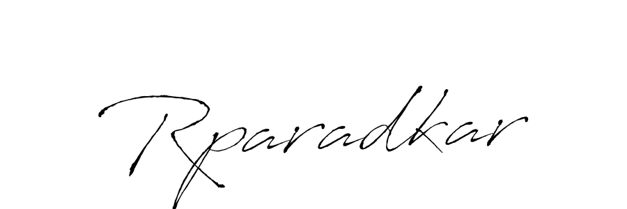 Make a beautiful signature design for name Rparadkar. With this signature (Antro_Vectra) style, you can create a handwritten signature for free. Rparadkar signature style 6 images and pictures png