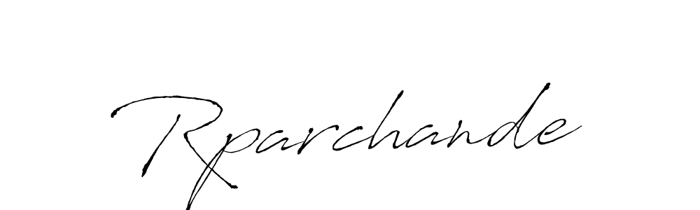 Make a beautiful signature design for name Rparchande. With this signature (Antro_Vectra) style, you can create a handwritten signature for free. Rparchande signature style 6 images and pictures png