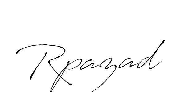 Similarly Antro_Vectra is the best handwritten signature design. Signature creator online .You can use it as an online autograph creator for name Rpazad. Rpazad signature style 6 images and pictures png
