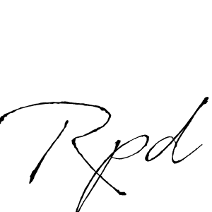 Design your own signature with our free online signature maker. With this signature software, you can create a handwritten (Antro_Vectra) signature for name Rpd. Rpd signature style 6 images and pictures png