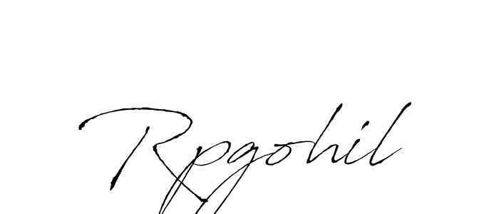 The best way (Antro_Vectra) to make a short signature is to pick only two or three words in your name. The name Rpgohil include a total of six letters. For converting this name. Rpgohil signature style 6 images and pictures png