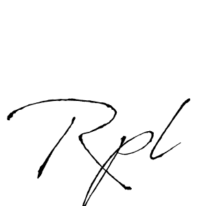 Make a beautiful signature design for name Rpl. With this signature (Antro_Vectra) style, you can create a handwritten signature for free. Rpl signature style 6 images and pictures png