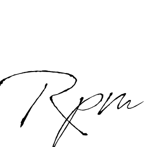 How to make Rpm signature? Antro_Vectra is a professional autograph style. Create handwritten signature for Rpm name. Rpm signature style 6 images and pictures png