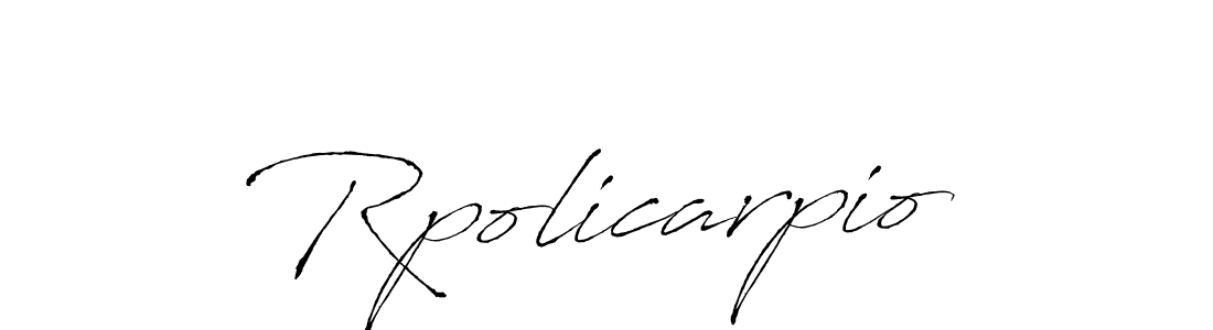 How to make Rpolicarpio signature? Antro_Vectra is a professional autograph style. Create handwritten signature for Rpolicarpio name. Rpolicarpio signature style 6 images and pictures png