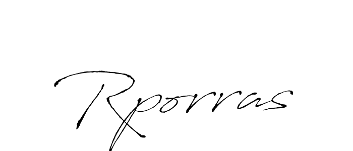 Antro_Vectra is a professional signature style that is perfect for those who want to add a touch of class to their signature. It is also a great choice for those who want to make their signature more unique. Get Rporras name to fancy signature for free. Rporras signature style 6 images and pictures png
