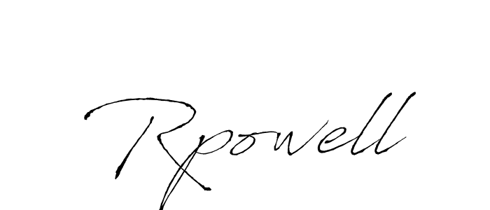 Use a signature maker to create a handwritten signature online. With this signature software, you can design (Antro_Vectra) your own signature for name Rpowell. Rpowell signature style 6 images and pictures png
