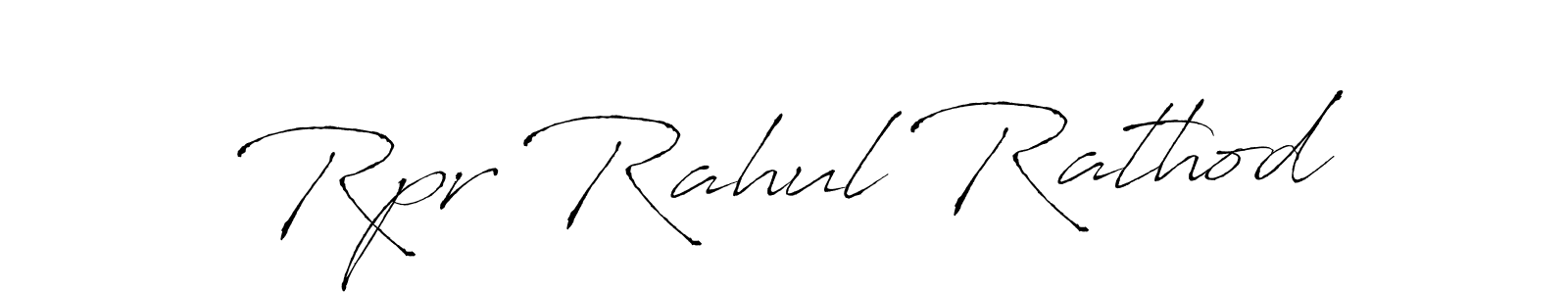 How to make Rpr Rahul Rathod name signature. Use Antro_Vectra style for creating short signs online. This is the latest handwritten sign. Rpr Rahul Rathod signature style 6 images and pictures png