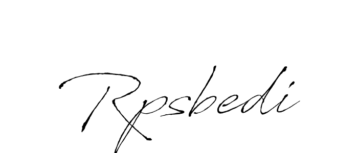 Create a beautiful signature design for name Rpsbedi. With this signature (Antro_Vectra) fonts, you can make a handwritten signature for free. Rpsbedi signature style 6 images and pictures png