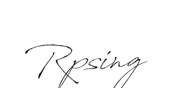 Also we have Rpsing name is the best signature style. Create professional handwritten signature collection using Antro_Vectra autograph style. Rpsing signature style 6 images and pictures png