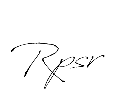 You should practise on your own different ways (Antro_Vectra) to write your name (Rpsr) in signature. don't let someone else do it for you. Rpsr signature style 6 images and pictures png