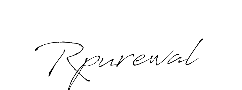 How to make Rpurewal name signature. Use Antro_Vectra style for creating short signs online. This is the latest handwritten sign. Rpurewal signature style 6 images and pictures png