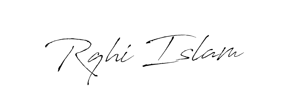 Also You can easily find your signature by using the search form. We will create Rqhi Islam name handwritten signature images for you free of cost using Antro_Vectra sign style. Rqhi Islam signature style 6 images and pictures png