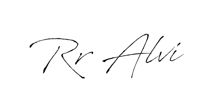 Rr Alvi stylish signature style. Best Handwritten Sign (Antro_Vectra) for my name. Handwritten Signature Collection Ideas for my name Rr Alvi. Rr Alvi signature style 6 images and pictures png