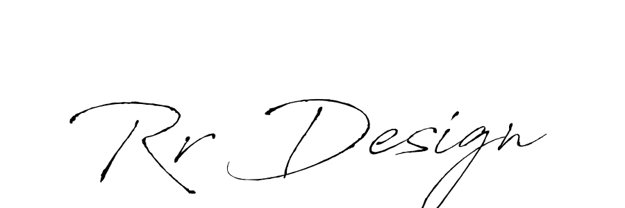 Use a signature maker to create a handwritten signature online. With this signature software, you can design (Antro_Vectra) your own signature for name Rr Design. Rr Design signature style 6 images and pictures png
