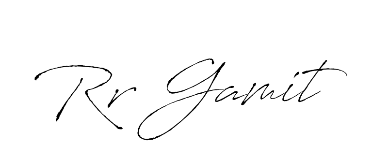 Make a beautiful signature design for name Rr Gamit. With this signature (Antro_Vectra) style, you can create a handwritten signature for free. Rr Gamit signature style 6 images and pictures png