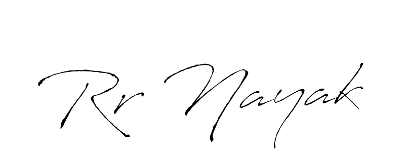 Design your own signature with our free online signature maker. With this signature software, you can create a handwritten (Antro_Vectra) signature for name Rr Nayak. Rr Nayak signature style 6 images and pictures png