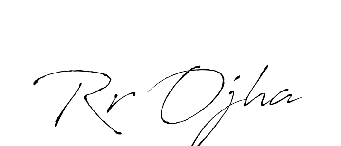 How to make Rr Ojha signature? Antro_Vectra is a professional autograph style. Create handwritten signature for Rr Ojha name. Rr Ojha signature style 6 images and pictures png