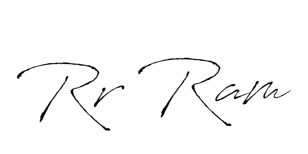 Design your own signature with our free online signature maker. With this signature software, you can create a handwritten (Antro_Vectra) signature for name Rr Ram. Rr Ram signature style 6 images and pictures png