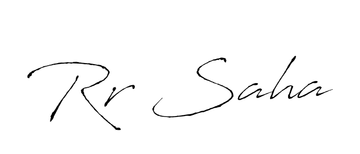 The best way (Antro_Vectra) to make a short signature is to pick only two or three words in your name. The name Rr Saha include a total of six letters. For converting this name. Rr Saha signature style 6 images and pictures png