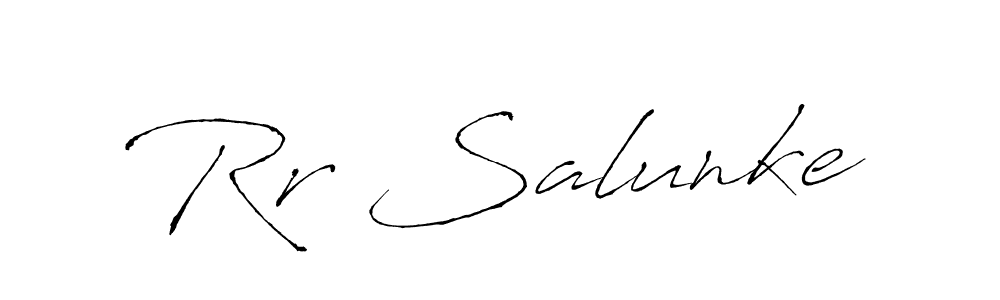 You should practise on your own different ways (Antro_Vectra) to write your name (Rr Salunke) in signature. don't let someone else do it for you. Rr Salunke signature style 6 images and pictures png