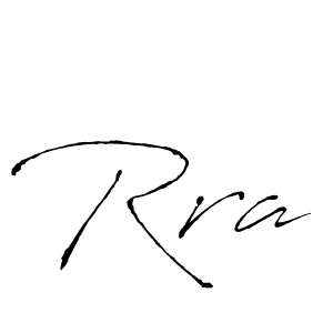 Antro_Vectra is a professional signature style that is perfect for those who want to add a touch of class to their signature. It is also a great choice for those who want to make their signature more unique. Get Rra name to fancy signature for free. Rra signature style 6 images and pictures png