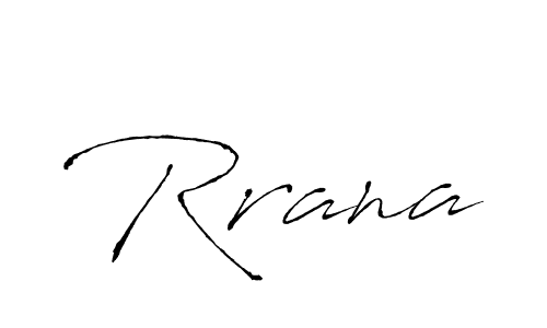 Design your own signature with our free online signature maker. With this signature software, you can create a handwritten (Antro_Vectra) signature for name Rrana. Rrana signature style 6 images and pictures png