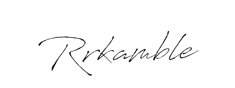 Design your own signature with our free online signature maker. With this signature software, you can create a handwritten (Antro_Vectra) signature for name Rrkamble. Rrkamble signature style 6 images and pictures png