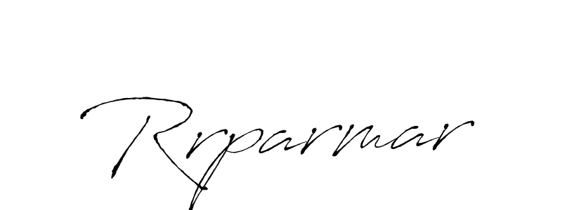 How to make Rrparmar signature? Antro_Vectra is a professional autograph style. Create handwritten signature for Rrparmar name. Rrparmar signature style 6 images and pictures png