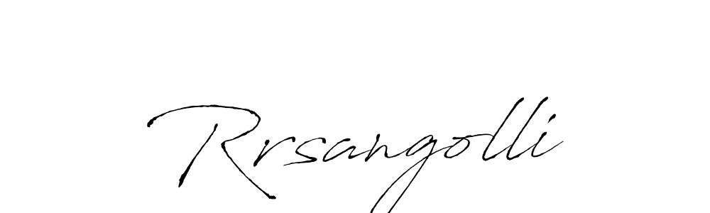 if you are searching for the best signature style for your name Rrsangolli. so please give up your signature search. here we have designed multiple signature styles  using Antro_Vectra. Rrsangolli signature style 6 images and pictures png