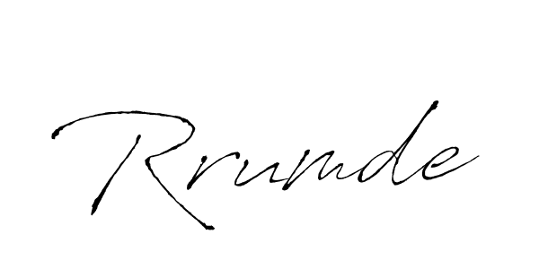The best way (Antro_Vectra) to make a short signature is to pick only two or three words in your name. The name Rrumde include a total of six letters. For converting this name. Rrumde signature style 6 images and pictures png