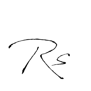 The best way (Antro_Vectra) to make a short signature is to pick only two or three words in your name. The name Rs  include a total of six letters. For converting this name. Rs  signature style 6 images and pictures png