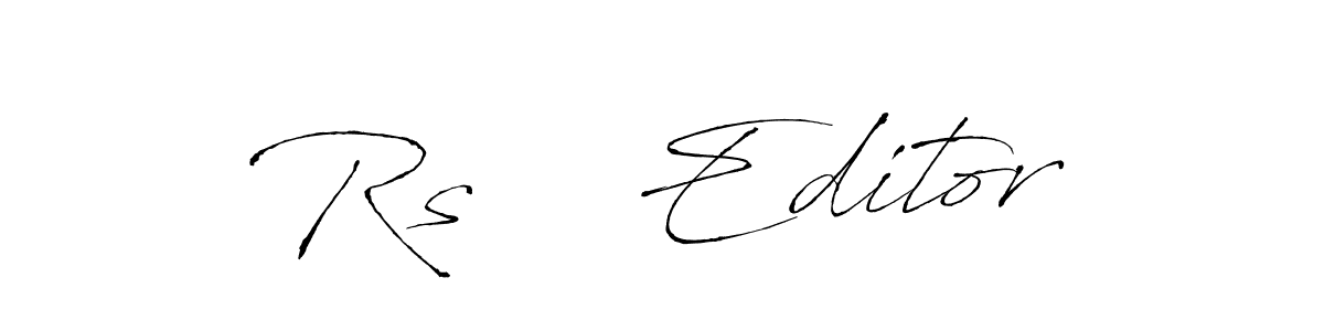 Here are the top 10 professional signature styles for the name Rs    Editor. These are the best autograph styles you can use for your name. Rs    Editor signature style 6 images and pictures png