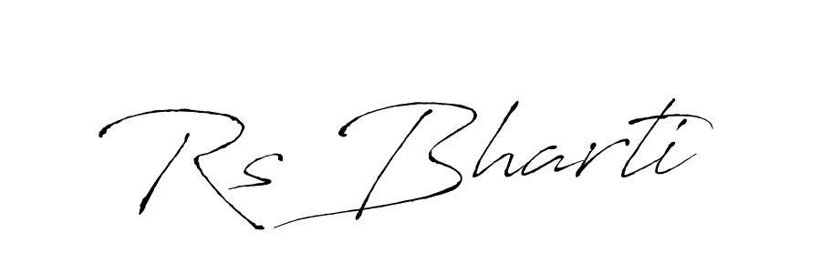 Make a beautiful signature design for name Rs Bharti. Use this online signature maker to create a handwritten signature for free. Rs Bharti signature style 6 images and pictures png