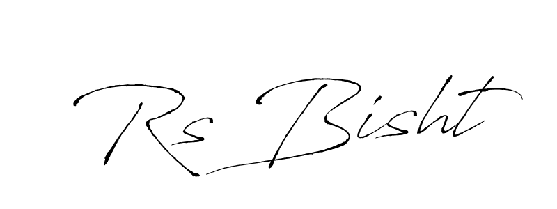 Create a beautiful signature design for name Rs Bisht. With this signature (Antro_Vectra) fonts, you can make a handwritten signature for free. Rs Bisht signature style 6 images and pictures png