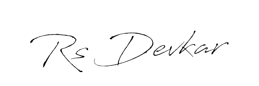 Similarly Antro_Vectra is the best handwritten signature design. Signature creator online .You can use it as an online autograph creator for name Rs Devkar. Rs Devkar signature style 6 images and pictures png
